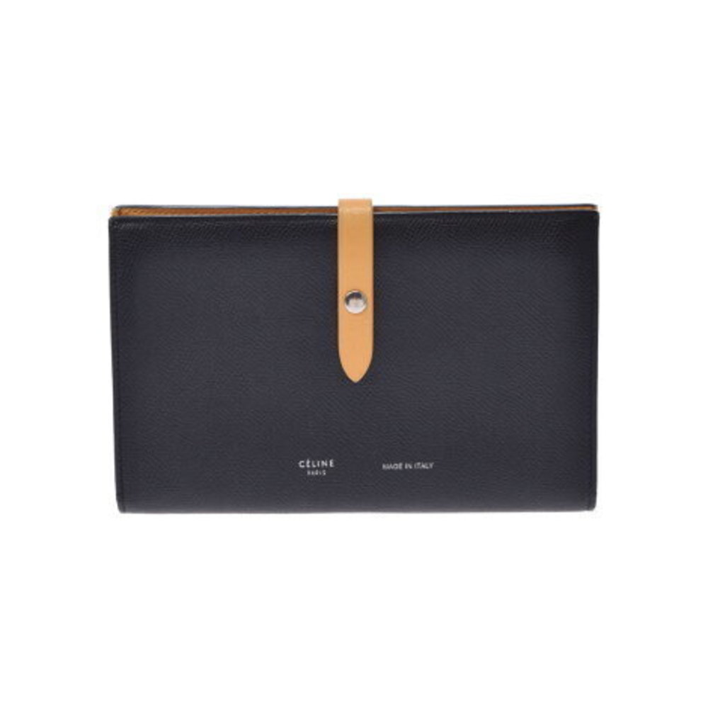 Celine Large Multifunction Black Yellow Leather L… - image 1